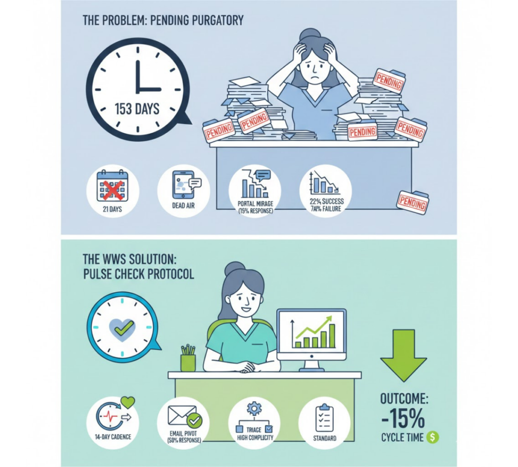 A graph showing the 50% response rate of email vs. 15% for portals