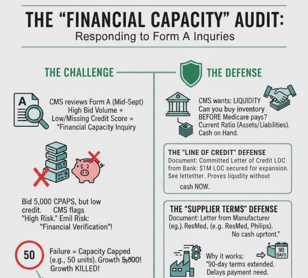 Diagram illustrating the relationship between financial ratios, credit scores, and the expansion threshold score